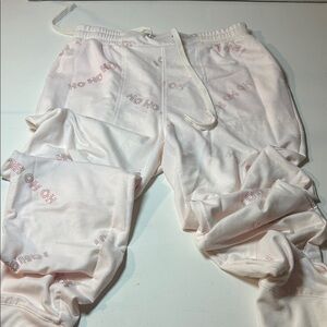 Jane and Delancey Pink Track Pants